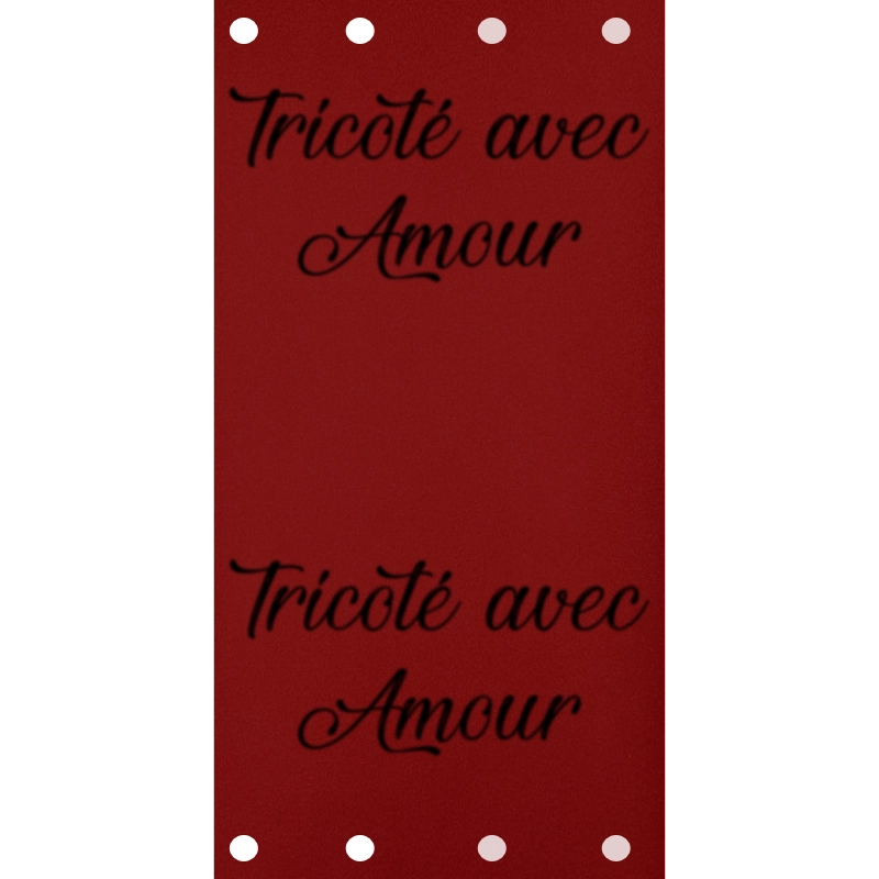 Étiquette - Tricoté avec Amour