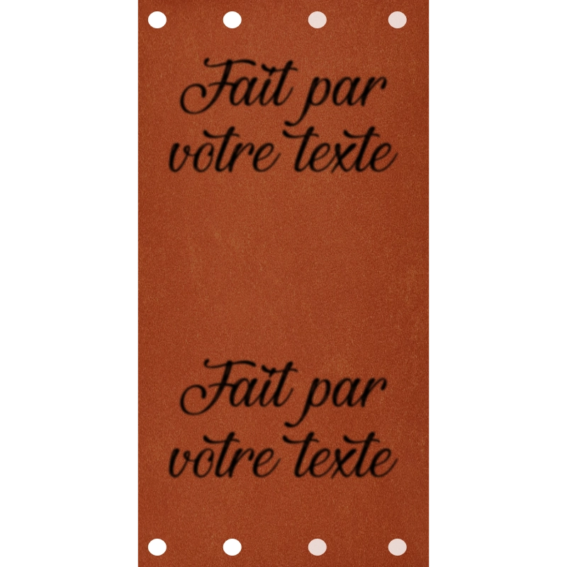Étiquette - Fait par "Votre texte"
