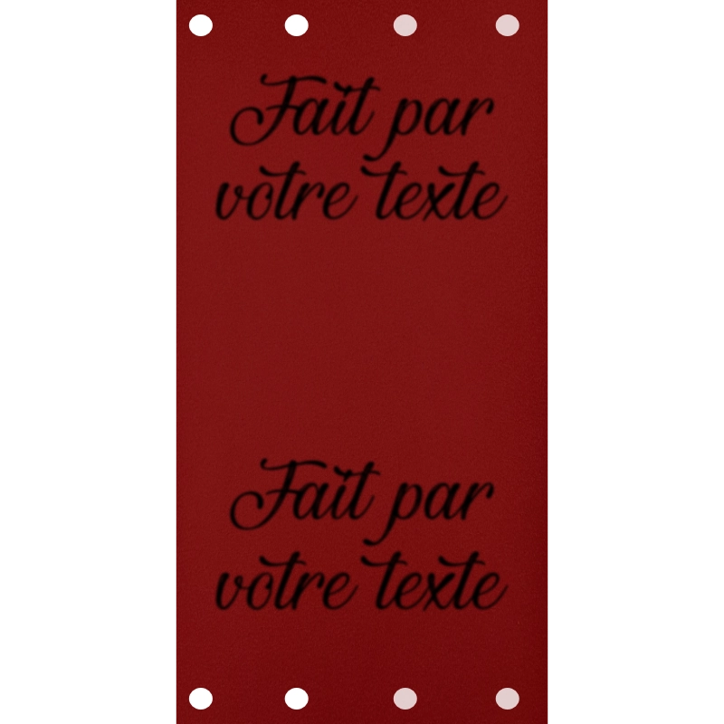 Étiquette - Fait par "Votre texte"
