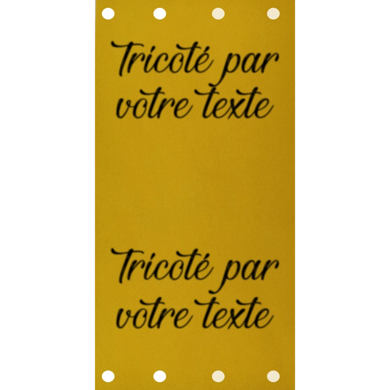 Étiquette - Tricoté par "Votre Texte"
