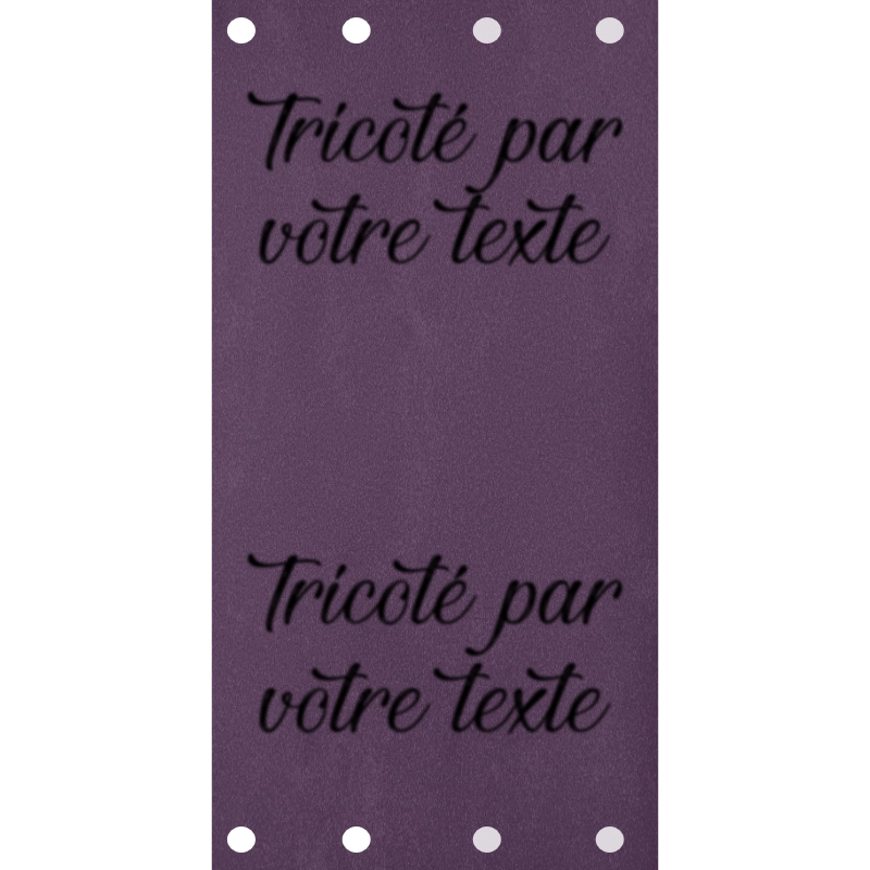 Étiquette - Tricoté par "Votre Texte"