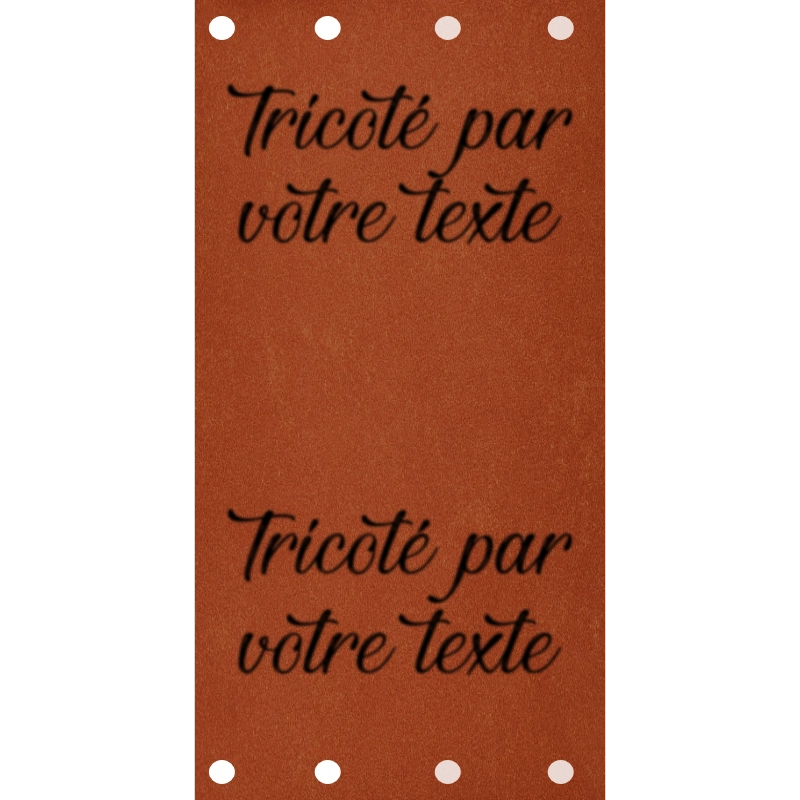Étiquette - Tricoté par "Votre Texte"