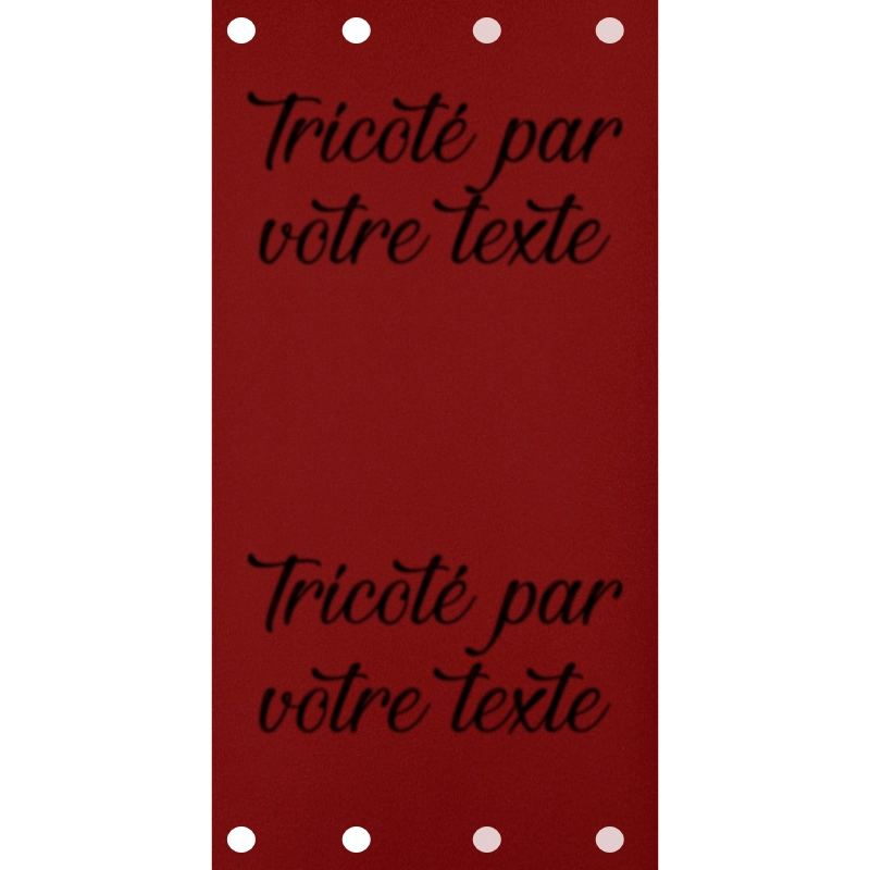 Étiquette - Tricoté par "Votre Texte"
