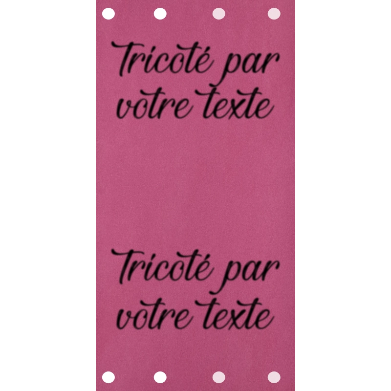 Étiquette - Tricoté par "Votre Texte"