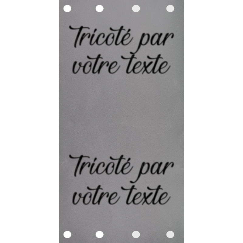 Étiquette - Tricoté par "Votre Texte"