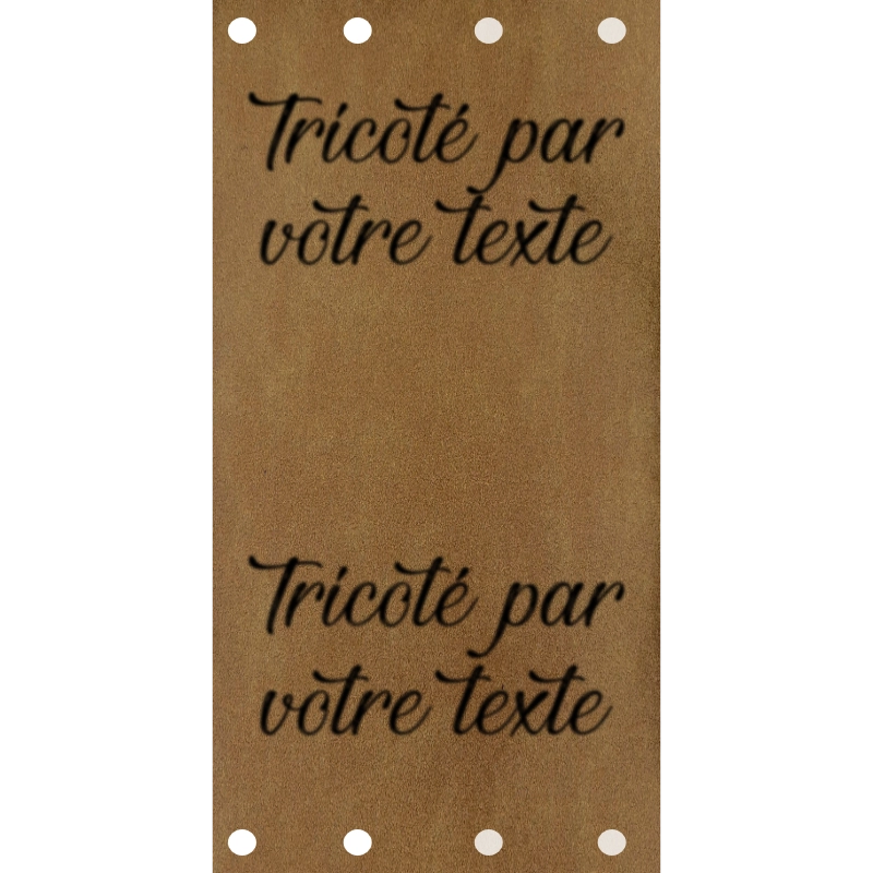 Étiquette - Tricoté par "Votre Texte"