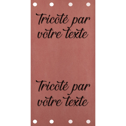 Étiquette - Tricoté par "Votre Texte"