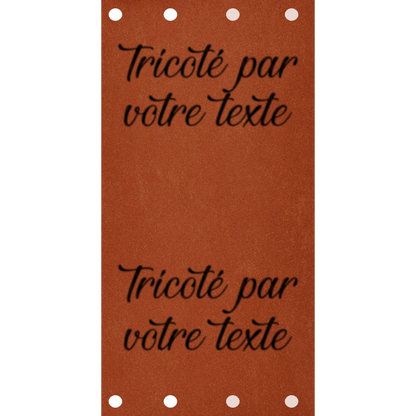 Étiquette - Tricoté par "Votre Texte"