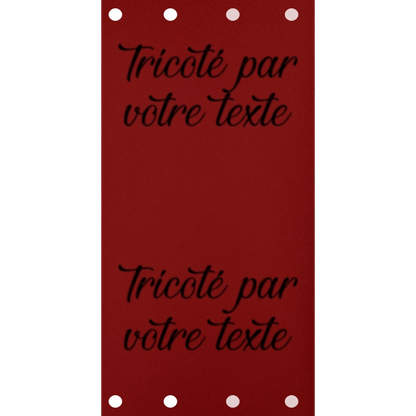 Étiquette - Tricoté par "Votre Texte"