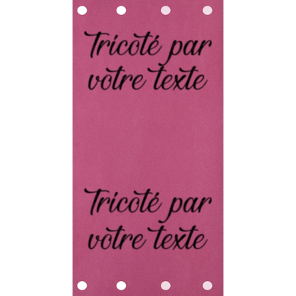 Étiquette - Tricoté par "Votre Texte"