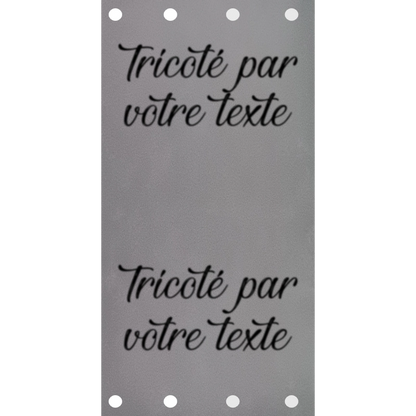 Étiquette - Tricoté par "Votre Texte"