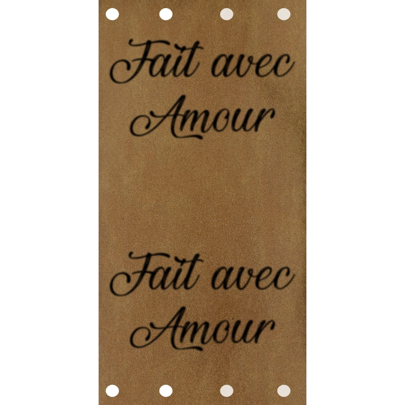 Étiquette - Fait avec Amour