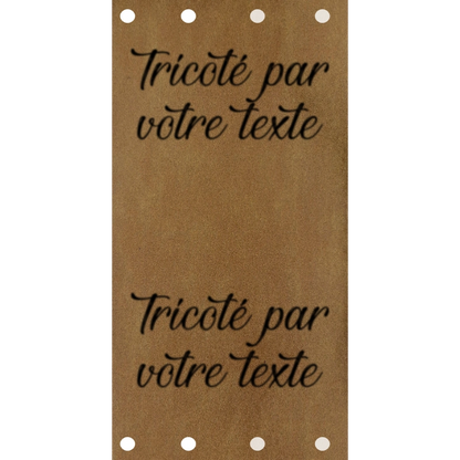 Étiquette - Tricoté par "Votre Texte"
