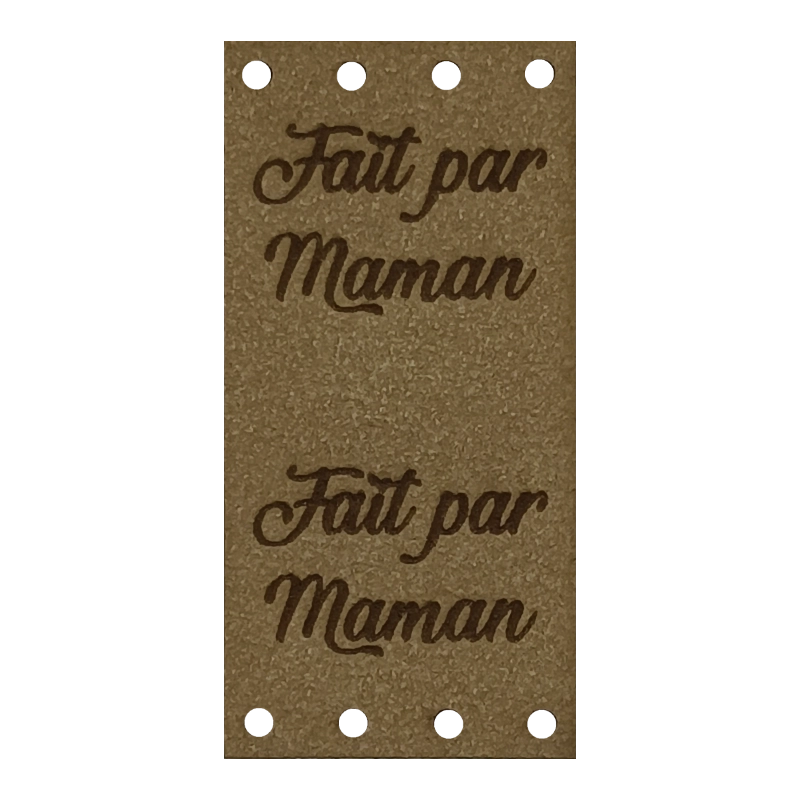 Étiquette - Fait par Maman