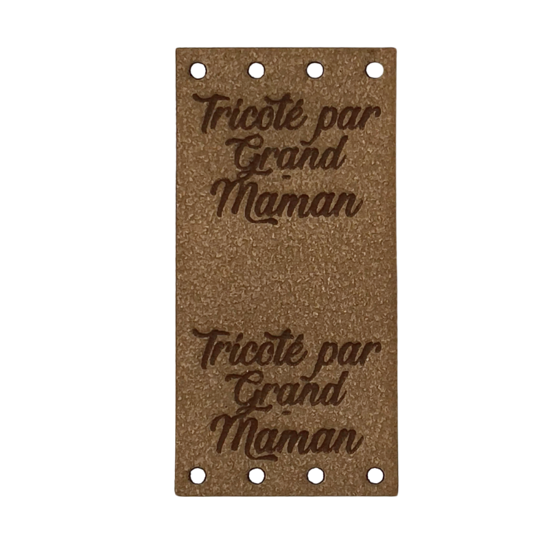 Étiquette - Tricoté par Grand-Maman