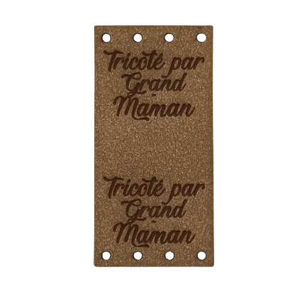 Étiquette - Tricoté par Grand-Maman