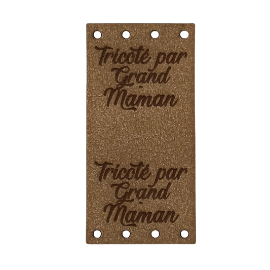 Étiquette - Tricoté par Grand-Maman