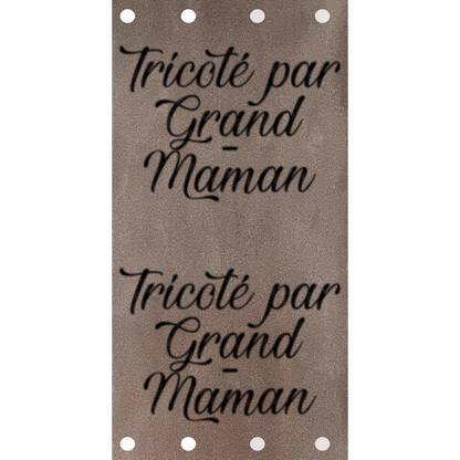 Étiquette - Tricoté par Grand-Maman