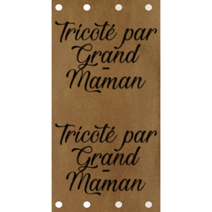 Étiquette - Tricoté par Grand-Maman