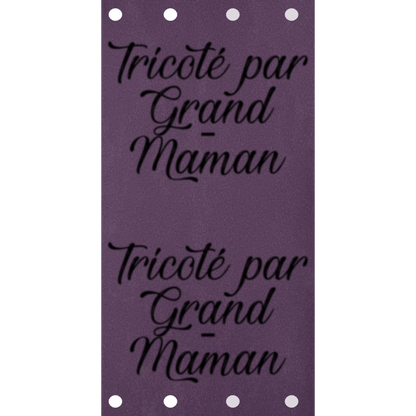 Étiquette - Tricoté par Grand-Maman