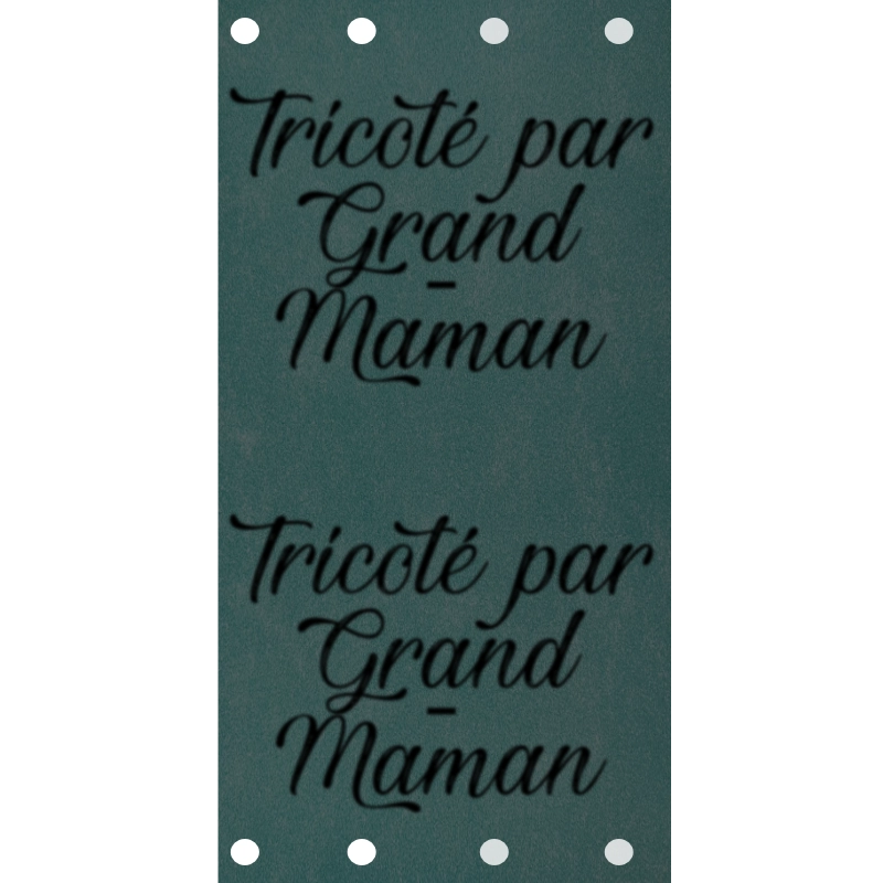 Étiquette - Tricoté par Grand-Maman