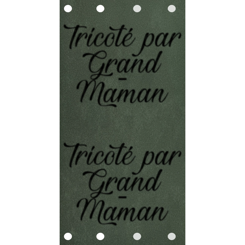 Étiquette - Tricoté par Grand-Maman