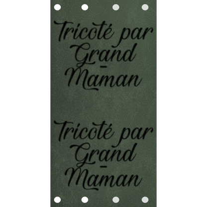 Étiquette - Tricoté par Grand-Maman