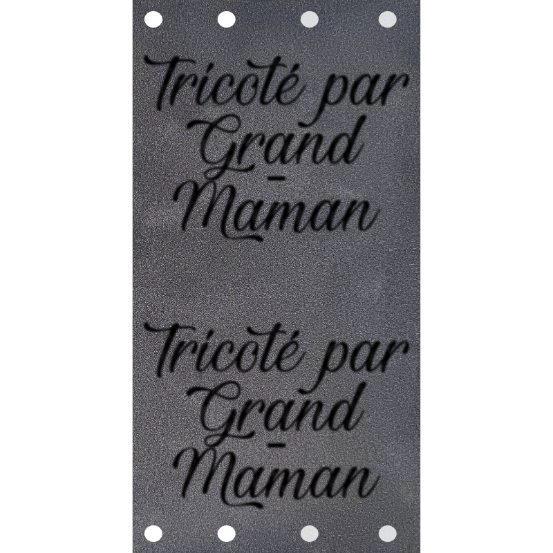 Étiquette - Tricoté par Grand-Maman