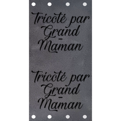 Étiquette - Tricoté par Grand-Maman