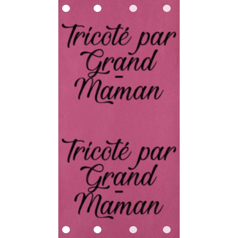 Étiquette - Tricoté par Grand-Maman