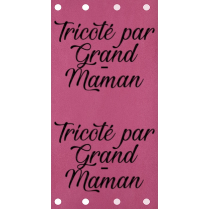 Étiquette - Tricoté par Grand-Maman