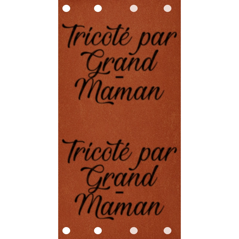 Étiquette - Tricoté par Grand-Maman