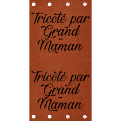 Étiquette - Tricoté par Grand-Maman