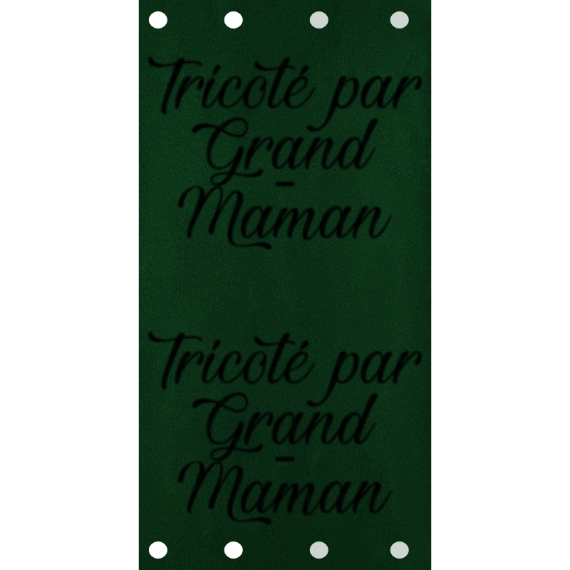 Étiquette - Tricoté par Grand-Maman