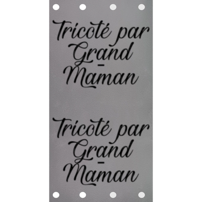 Étiquette - Tricoté par Grand-Maman