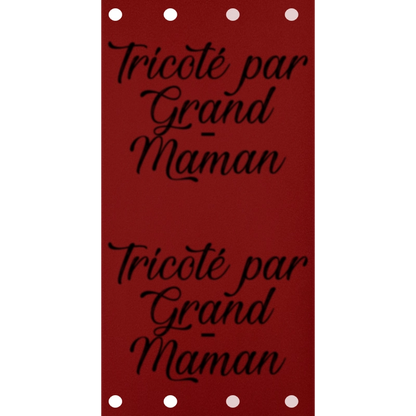Étiquette - Tricoté par Grand-Maman
