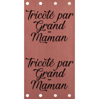 Étiquette - Tricoté par Grand-Maman