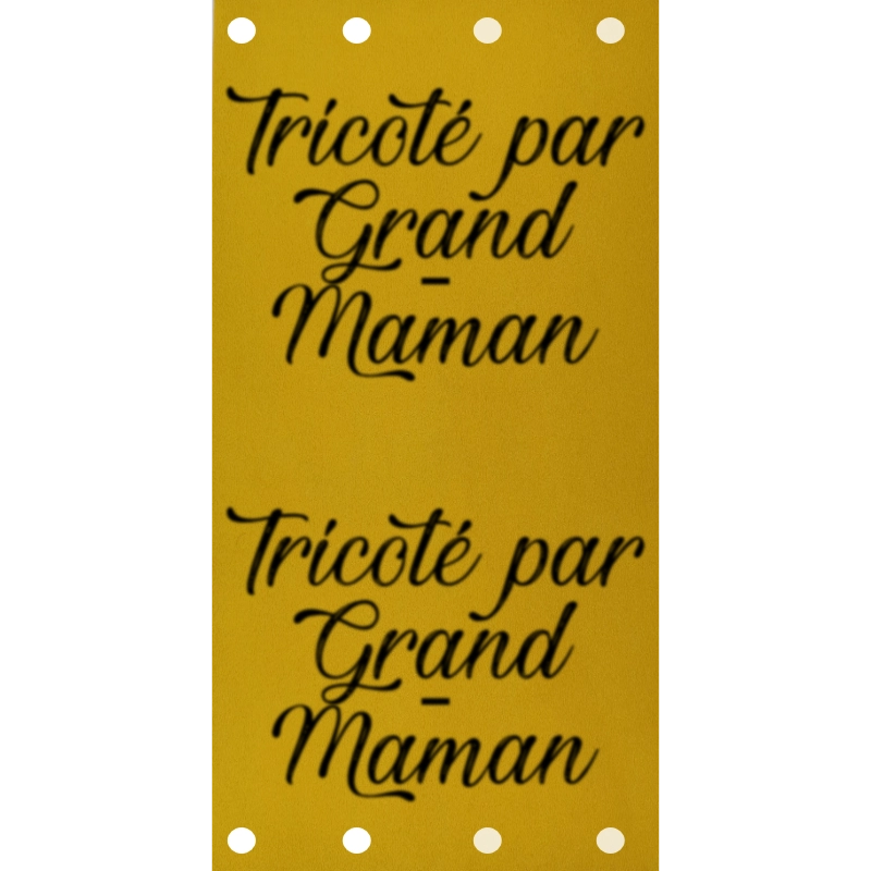 Étiquette - Tricoté par Grand-Maman
