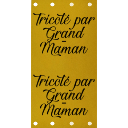 Étiquette - Tricoté par Grand-Maman