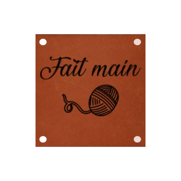Étiquette - Fait Main Carrée