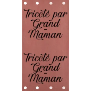 Étiquette - Tricoté par Grand-Maman