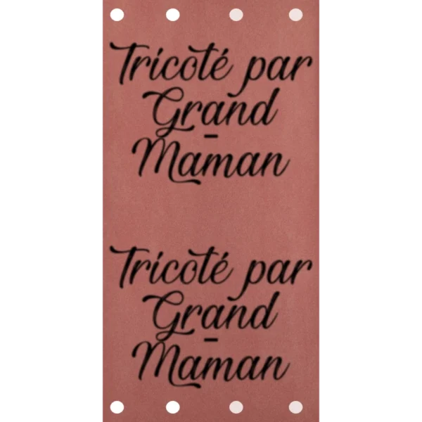 Étiquette - Tricoté par Grand-Maman